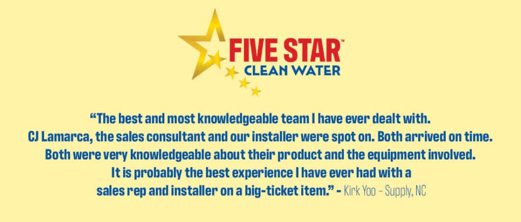 Five Star Clean Water customer review 1